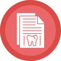 dental registro glifo multi círculo ícone vetor