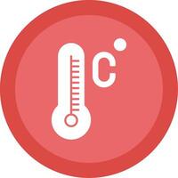 Celsius glifo multi círculo ícone vetor