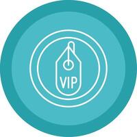 vip linha multi círculo ícone vetor