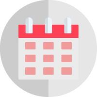 calendário plano escala ícone vetor