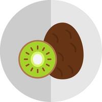 kiwi plano escala ícone vetor