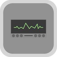 ekg plano volta canto ícone vetor