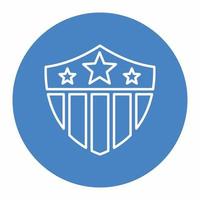 ícone do emblema dos EUA blue.eps vetor