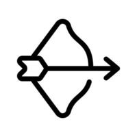 tiro com arco ícone símbolo Projeto ilustração vetor