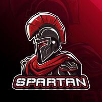 espartano mascote logotipo projeto, para seu logotipo vetor