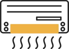 ar condicionador esfolado preenchidas ícone vetor
