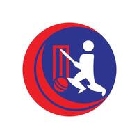 design de logotipo de críquete vetor