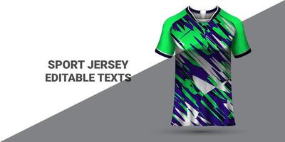 Esportes jérsei modelo Esportes camiseta Projeto Esportes jérsei Projeto uniforme conceito vetor