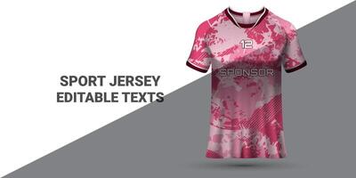 Esportes jérsei modelo Esportes camiseta Projeto Esportes jérsei Projeto uniforme conceito vetor