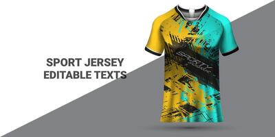 Esportes jérsei modelo Esportes camiseta Projeto Esportes jérsei Projeto uniforme conceito vetor