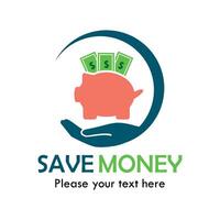 Salve  dinheiro símbolo logotipo modelo ilustração vetor