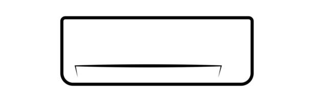 ar condicionador ícone plano Projeto. ac linha arte ilustração.ar condicionador, linha arte , plano ícone projeto, ilustração vetor