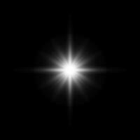 brilho Estrela em Preto. luz pisca. elementos com brilho efeito vetor