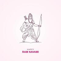 RAM navami, poster, , sri rama navami publicar, social meios de comunicação publicar, vetor