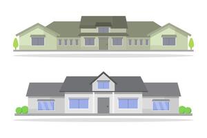 casas ilustrado em uma branco fundo vetor