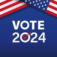 voto 2024, eleição dia bandeira vetor