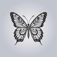 borboleta formas em branco fundo para decorativo Projeto. vetor