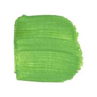 acrílico verde textura, escova AVC, mão desenhando isolado em branco fundo. vetor