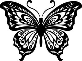 borboleta - minimalista e plano logotipo - ilustração vetor