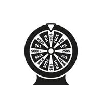 roda do ícone da fortuna. ilustração vetorial vetor