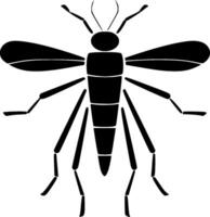 mosquito, Preto e branco ilustração vetor