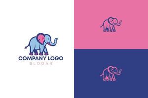 elefante minimalista moderno ilustração logotipo Projeto vetor