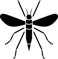 mosquito, minimalista e simples silhueta - ilustração vetor