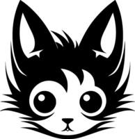 gato - minimalista e plano logotipo - ilustração vetor