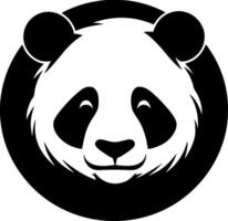 panda, Preto e branco ilustração vetor