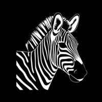 zebra bebê, minimalista e simples silhueta - ilustração vetor