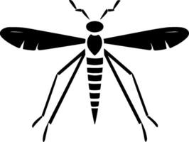 mosquito, minimalista e simples silhueta - ilustração vetor