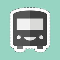 adesivo linha cortar transporte. relacionado para fotos e ilustrações símbolo. simples Projeto ilustração vetor