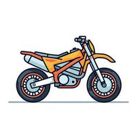 moderno motocicleta ícone Projeto plano vetor