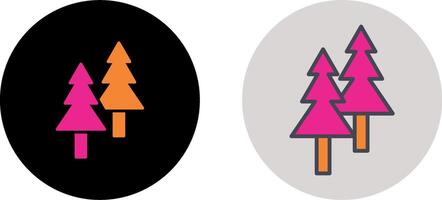 design de ícone de pinheiro vetor