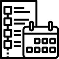 calendário ícone símbolo imagem para cronograma ou compromisso vetor
