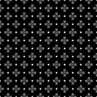 padrão abstrato sem emenda preto e branco. fundo e pano de fundo. design ornamental em tons de cinza. vetor