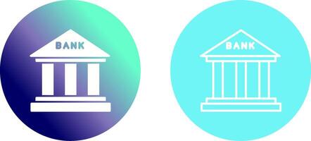 design de ícone de banco vetor