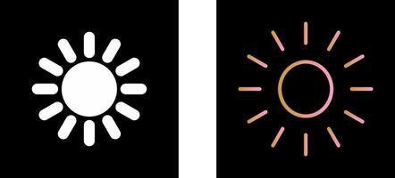design de ícone de sol vetor