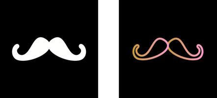 design de ícone de bigode vetor