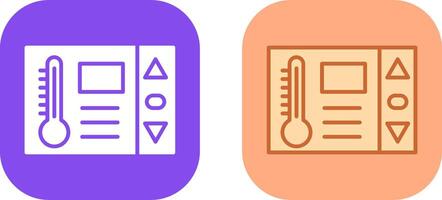 design de ícone do termostato vetor
