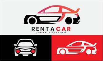 renda uma carro logotipo Projeto ícone modelo vetor