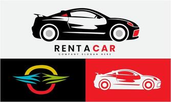 renda uma carro logotipo Projeto ícone modelo vetor