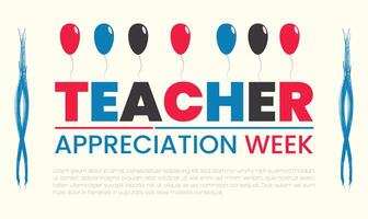professor apreciação semana gratidão dentro Educação reconhecendo professores isto vetor