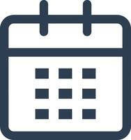 calendário ícone símbolo imagem para cronograma ou compromisso vetor