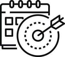 calendário ícone símbolo imagem para cronograma ou compromisso vetor