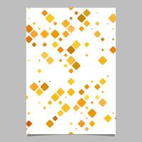 laranja abstrato diagonal quadrado padronizar fundo folheto modelo vetor