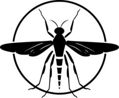 mosquito - minimalista e plano logotipo - ilustração vetor