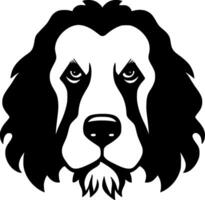 poodle cachorro, Preto e branco ilustração vetor