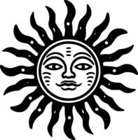 Sol - Alto qualidade logotipo - ilustração ideal para camiseta gráfico vetor