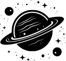 galáxia - minimalista e plano logotipo - ilustração vetor